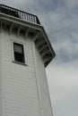 Lighthouse Window View on Stormy Day Royalty Free Stock Photo