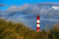 Lighthouse in Wittduen on the island Amrum, Germany Royalty Free Stock Photo