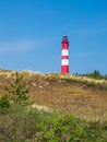 Lighthouse in Wittduen on the island Amrum, Germany Royalty Free Stock Photo