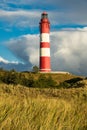Lighthouse in Wittduen on the island Amrum Royalty Free Stock Photo