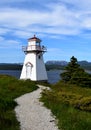 Lighthouse in Woody Point, Gros Morne National Park Royalty Free Stock Photo