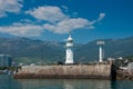 Lighthouse in Yalta, Crimea. Royalty Free Stock Photo
