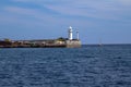 Lighthouse in Yalta. Crimea. Royalty Free Stock Photo