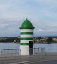 Lighthouse in Zadar, Croatia on the Adriatic Sea Royalty Free Stock Photo