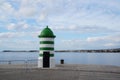 Lighthouse in Zadar, Croatia on the Adriatic Sea Royalty Free Stock Photo