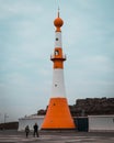 Lighthouse at the Zoo am Meer in Bremerhaven called onion dome.