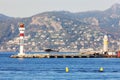 Lighthouses in Cannes Royalty Free Stock Photo