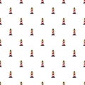 Lighthouses in a pattern on a clean background Royalty Free Stock Photo