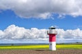 Lighthouses and a rapeseed field in south Sweden, Ven Island