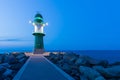 Lighthouses at Rostock-Warnemunde Royalty Free Stock Photo