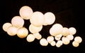 Lighting ball hanging from the ceiling Royalty Free Stock Photo