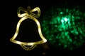 Lighting bell shape of festival Christmas Royalty Free Stock Photo