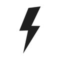 Lighting bold icon. Power electric sign