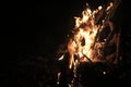 lighting bonfires while camping tonight, bangkoran, luwu district, south sulawesi, indonesia, march 12, 2021