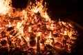 Lighting of bonfires at Jewish holiday of Lag Baomer