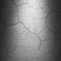 The lighting casts shadows, enhancing the appearance of depth in the cracks Royalty Free Stock Photo