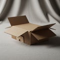 The lighting casts soft shadows emphasizing the box s dimensionality Royalty Free Stock Photo