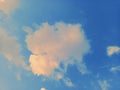 Lighting cloud in closeup Royalty Free Stock Photo