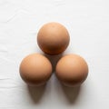 The lighting creates soft shadows enhancing the eggs round shape Royalty Free Stock Photo