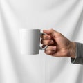 Lighting creates soft shadows enhancing the mug s smooth texture and Royalty Free Stock Photo
