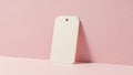 Lighting creates subtle shadows emphasizing the tag s flatness and Royalty Free Stock Photo