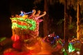 Lighting Dragons in Chinese new year.