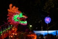 Lighting Dragons in Chinese New Year.