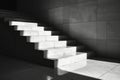 Lighting effects of staircases in public buildings, abstract simple stairs