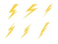 Lighting, electric charge icon vector symbol illustration