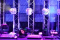 Lighting equipment and controls for clubs and concert halls