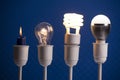 Lighting evolution Royalty Free Stock Photo