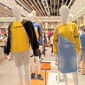 Mannequins and fashion arrangement in the store