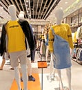 Mannequins and fashion arrangement in the store