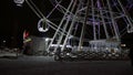 Lighting ferris wheel timelapse UHD