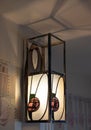 Lighting fixture in the interior of The Hill House, designed in British Art Nouveau Modern Style by Charles Rennie Mackintosh.