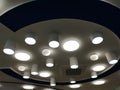 Lighting fixtures in the ceiling - modern design Royalty Free Stock Photo