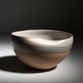 Lighting highlights the bowl s texture and color variations, suggesting it Royalty Free Stock Photo