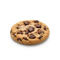 Lighting highlights the cookie s smooth and rough textures, emphasizing its Royalty Free Stock Photo