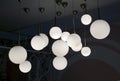 Lighting lamps hanging from the ceiling decorative in home interior