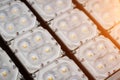 Lighting LED panel selective focus Royalty Free Stock Photo