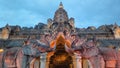 Lighting palace of the elephants at dusk