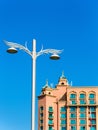 Lighting pole near Atlantis, The Palm resort Royalty Free Stock Photo