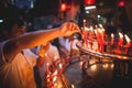 Lighting Prayer Candles