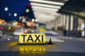 Lighting taxi sign