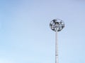 Lighting Tower At Stadium Against Blue Sky Royalty Free Stock Photo