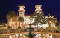 Lightner Museum illuminated at Christmas in St. Augustine, Florida