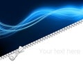 Lightning background with zipper Royalty Free Stock Photo