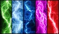Lightning banners Royalty Free Stock Photo