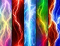 Lightning banners Royalty Free Stock Photo