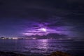 View of lightning beach sanur bali indonesia